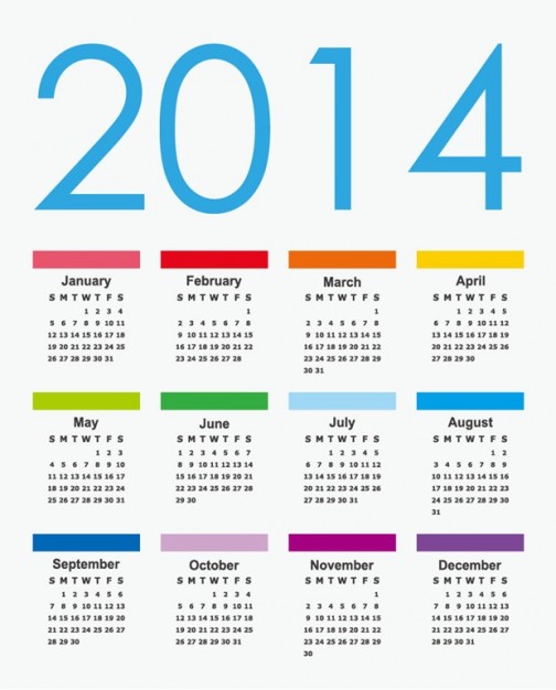 Calendarios 2014